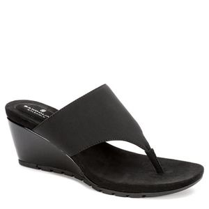 BANDOLINO WOMENS SELLIA Wedge Sandals Sz 9, Black